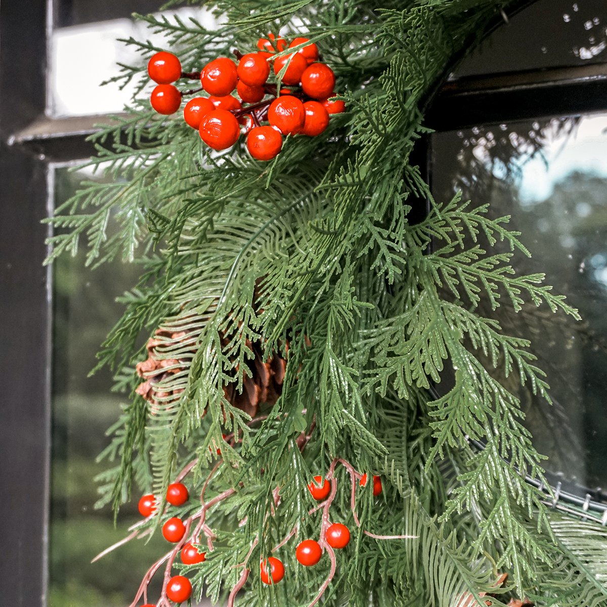 Kerstkrans Rode Bessen Ø60 cm