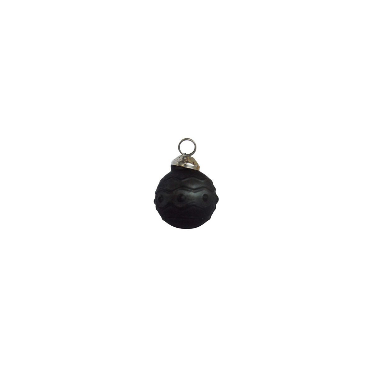 Glass ball Black mat 2,5 cm - 3 different designs
