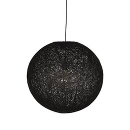 Hazer Twist pendant lamp - Black - Linen - L 45 x 45 x 45 cm