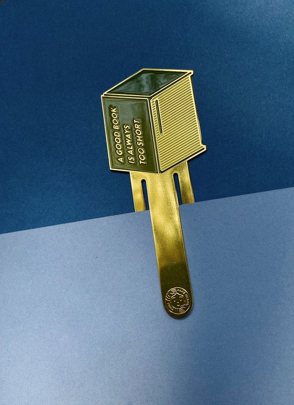 Enamel Bookmark "Always Too Short Book"