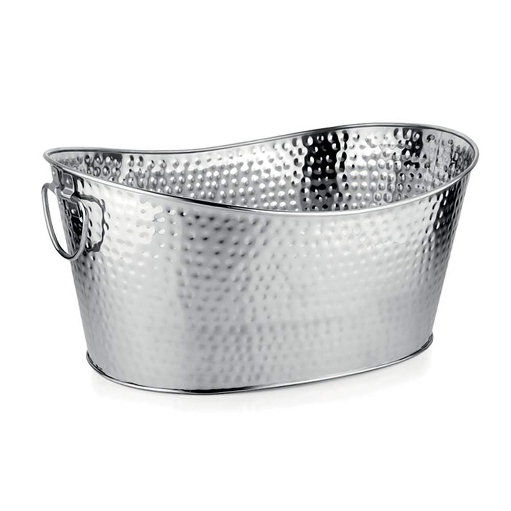 Seau à champagne argent martelé 49x35x23.5cm