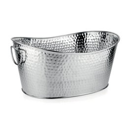 Seau à champagne argent martelé 49x35x23.5cm