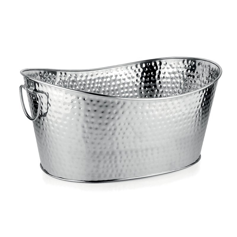 Seau à champagne argent martelé 49x35x23.5cm