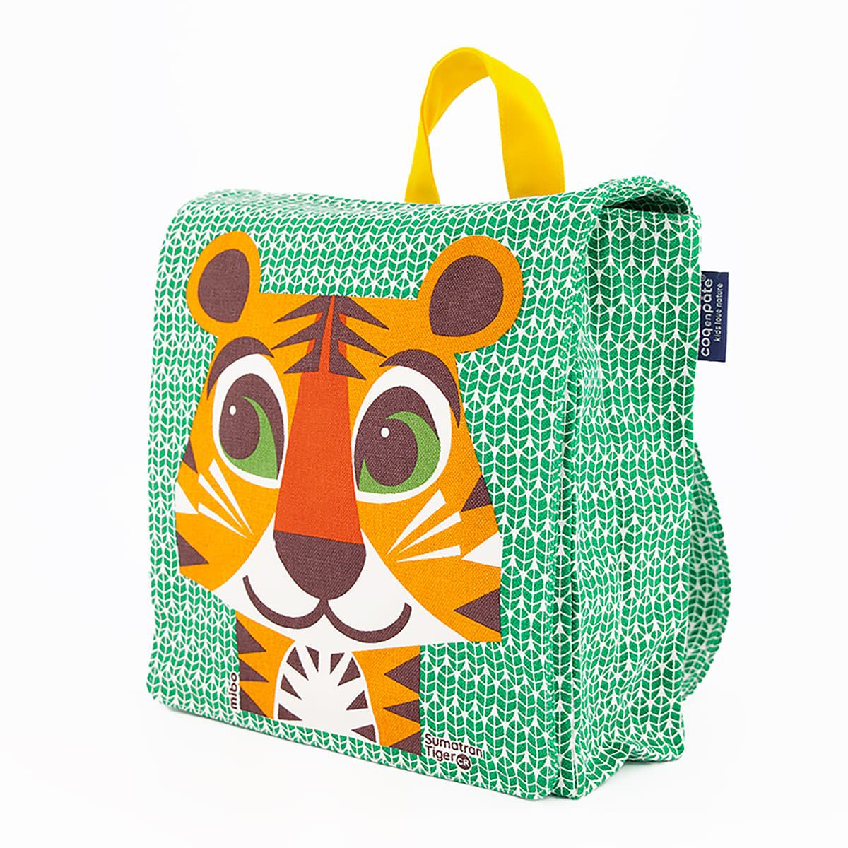 Zaino per bambini, cotone biologico, Tiger