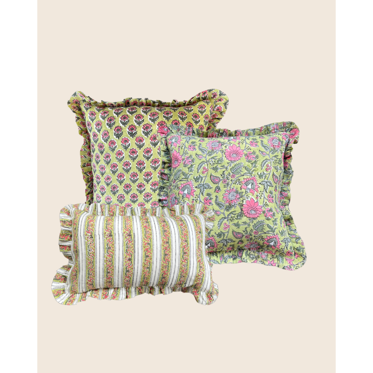 Fern Sage Green Cushion SET