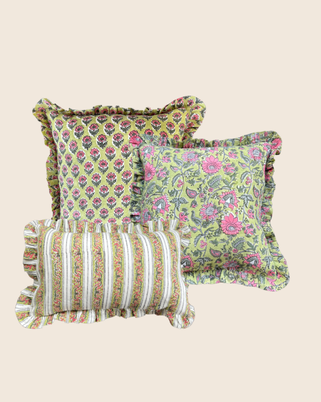 Fern Sage Green Cushion SET
