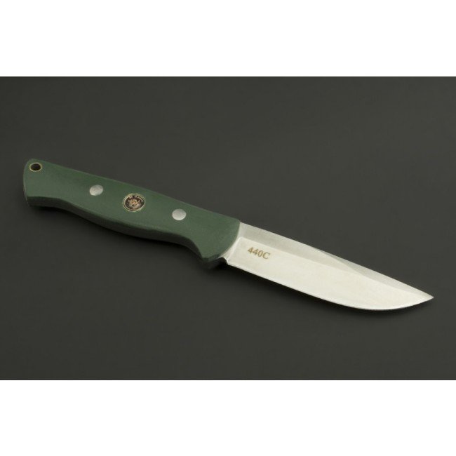 ED MAHONY Pathfinder, jachtmes, G-10 met Iers moskleurig handvat, 440C
