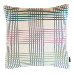Ruth Pillow Purple soft jacquard knitted cotton