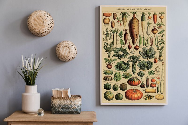Plakat Vintage grøntsager