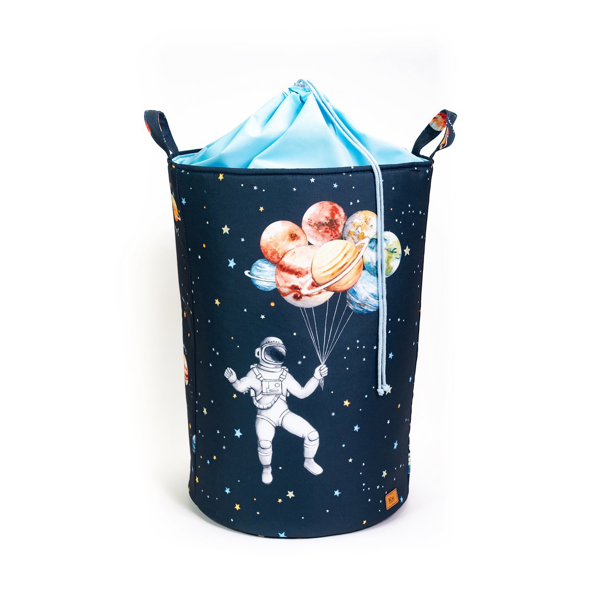 CESTA PARA JUGUETES "SPACE & PLANETS" MEGA CON RIBETE