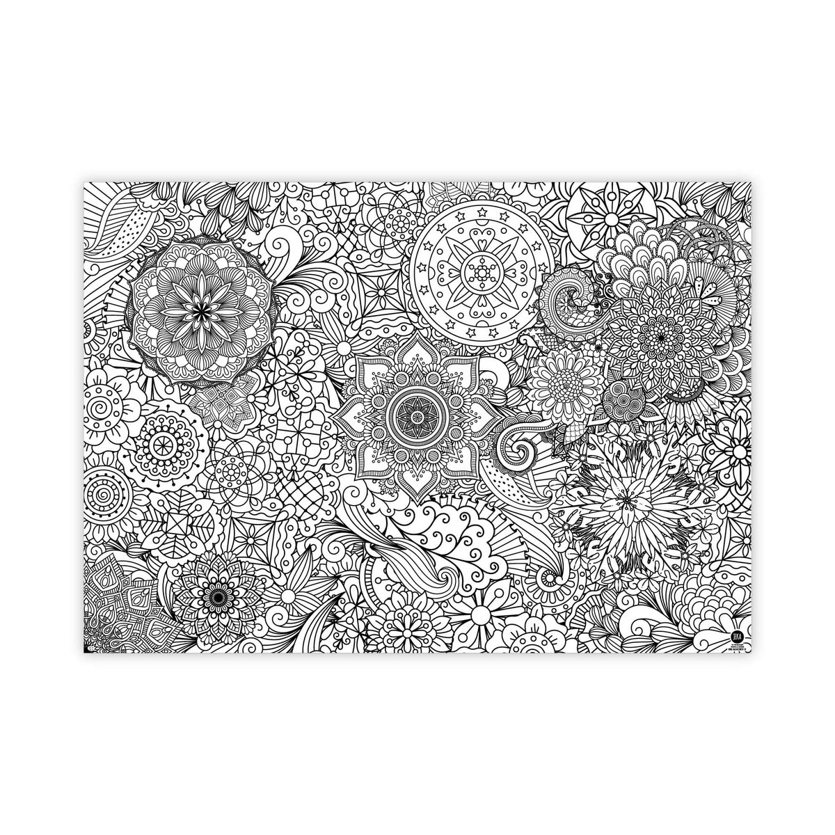 Ausmal-Tischdecke Mandala