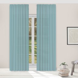 Light Guard ready -made curtain - Lightly transmitting - Length adjustable - with rings - 140x280cm