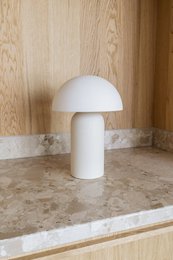 Handmade table lamp Maeve from Portuguese earthenware, natural