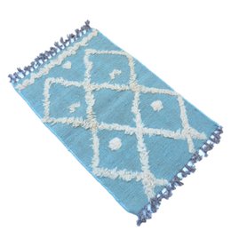 IKAT gråligt blågrønt Kilim tæppe