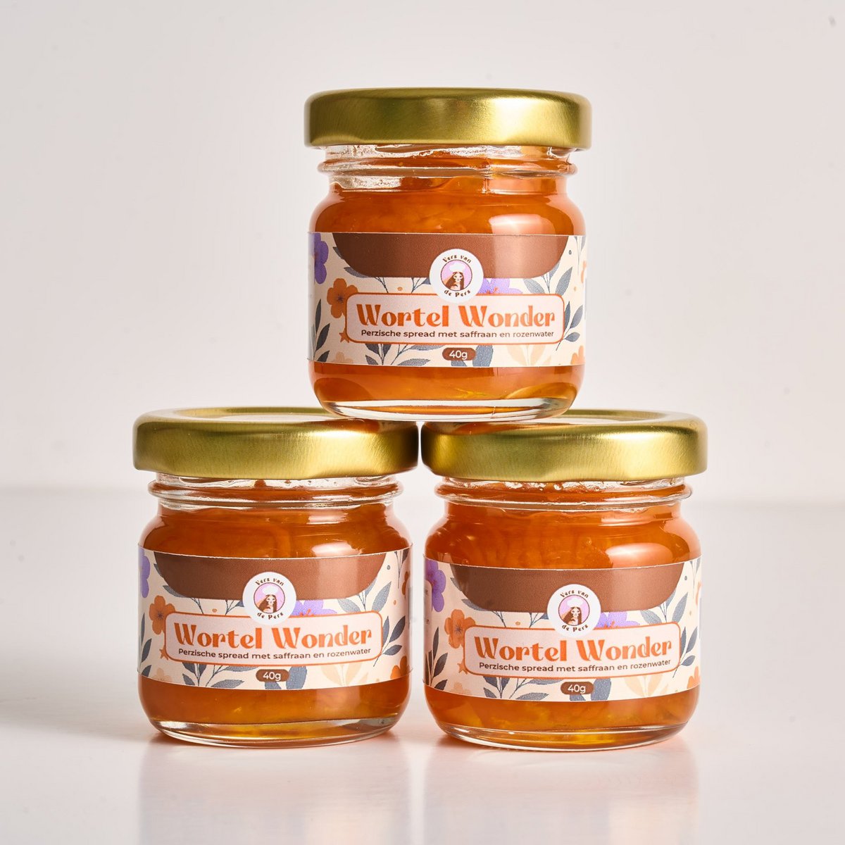 Wortel Wonder mini - Proefpotje Perzische wortelspread met saffraan en rozenwater