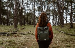 vegane Tasche | Leinwand - Waldgrün