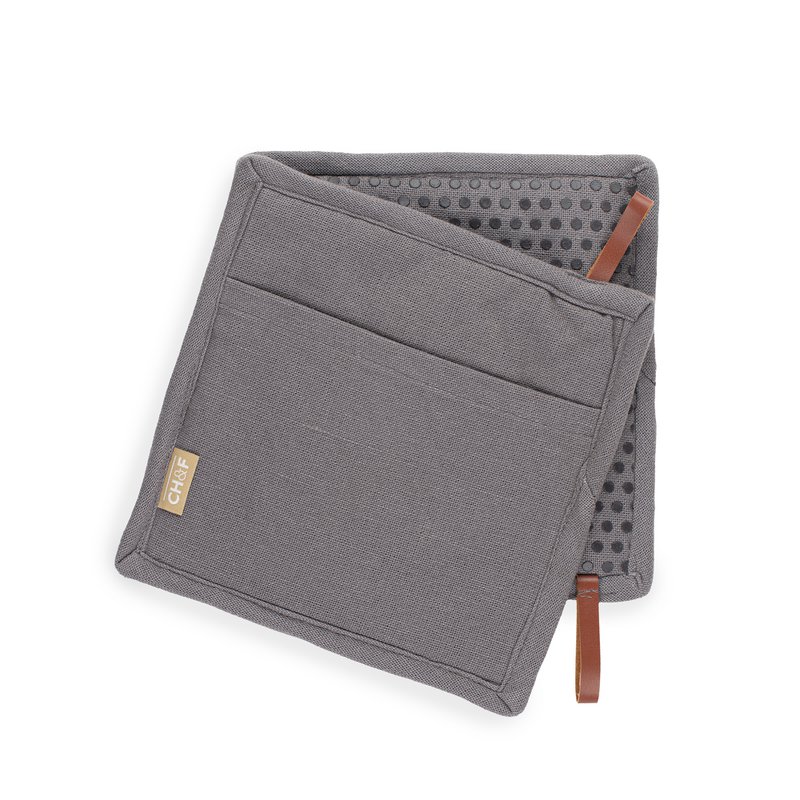 CH&F Grydeholder med Lomme | Silikone prikker |  20x20 cm