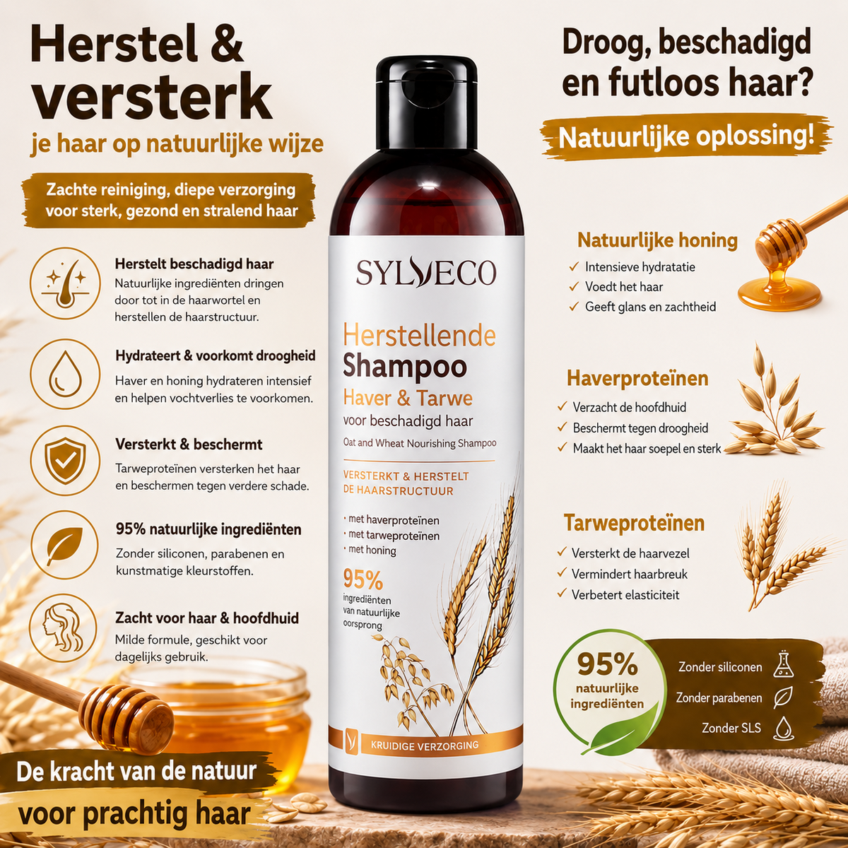 SYLVECO Champú Reparador de Trigo y Avena