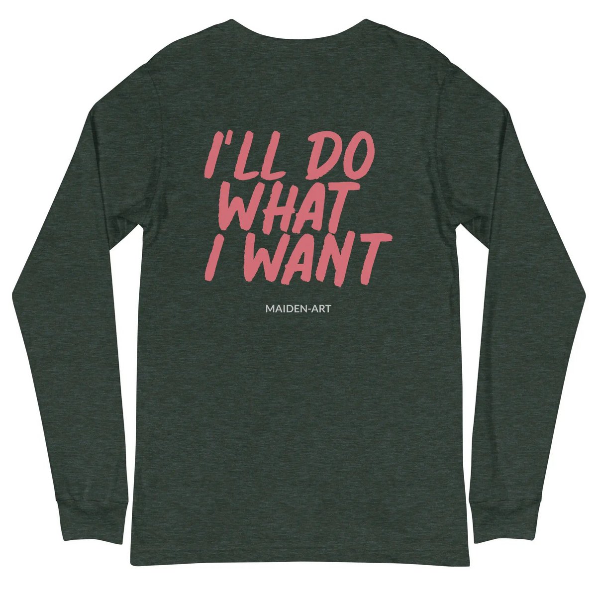 Rebel Girl Unisex T-shirt met lange mouwen en BORDUURSEL