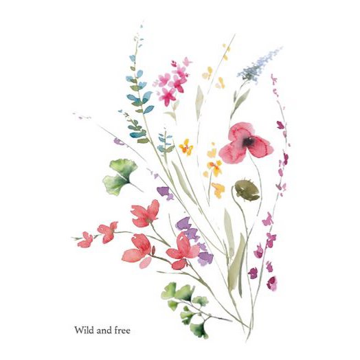 Nachhaltige Karte – Wildblumen