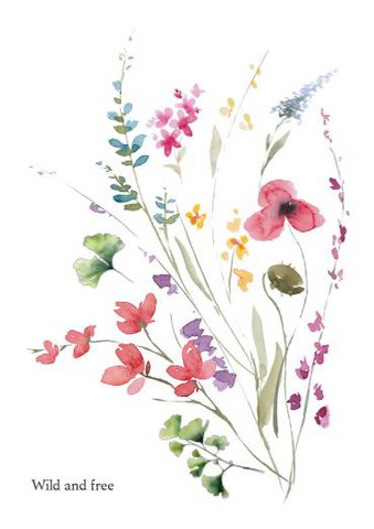 Sustainable card - wildflowers