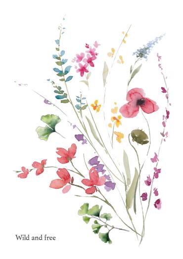Bæredygtigt kort - vilde blomster