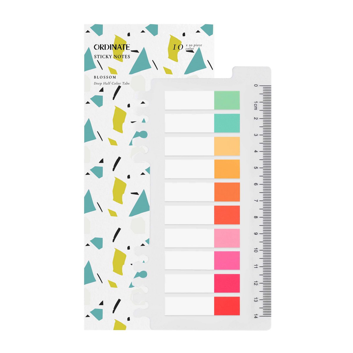 Blossom | Ordinate detention notes tabs | Legal reading tabs for books sticky | Prison strips index with ruler for side markers
