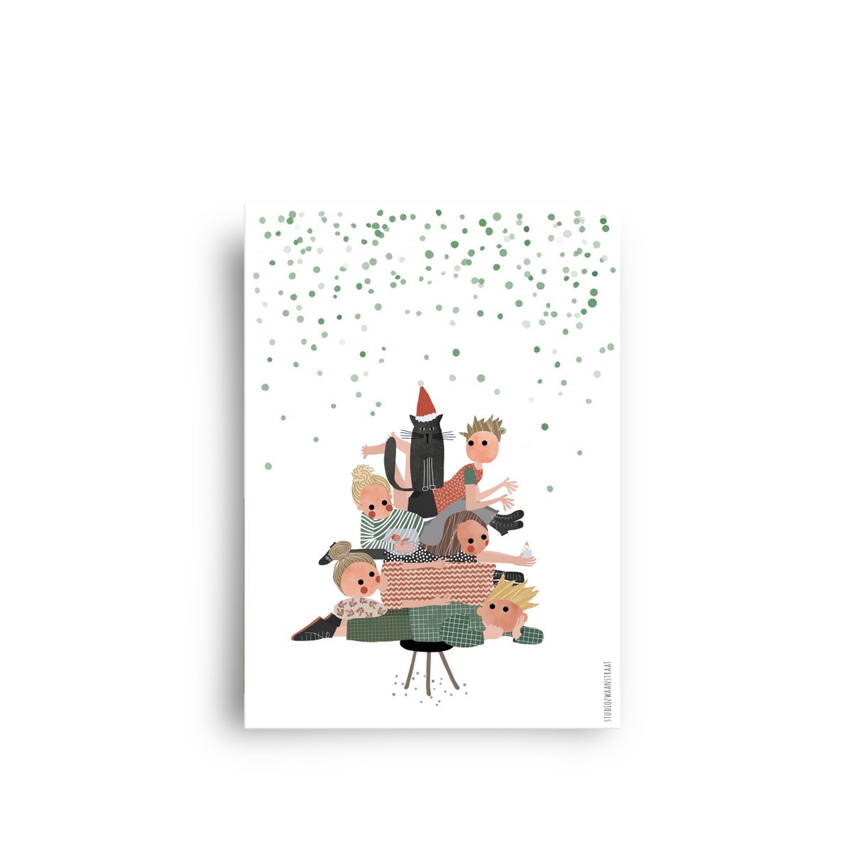 Postkarte - Serie 'Weihnachten'- 'Stammbaum'