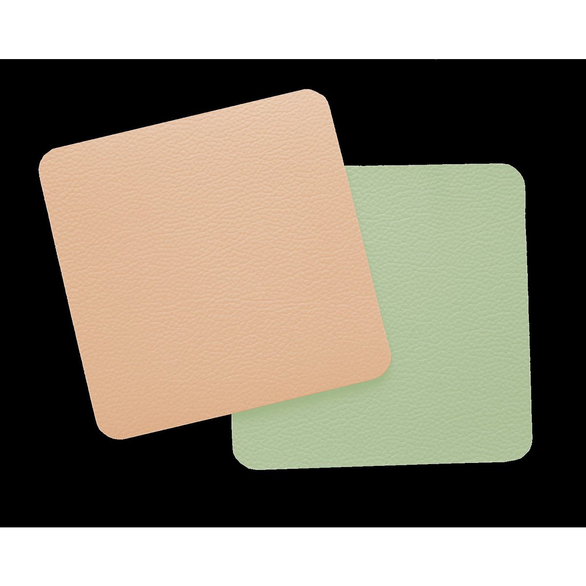 Lunar onderzetters Green/Peach | 10 x 10 cm