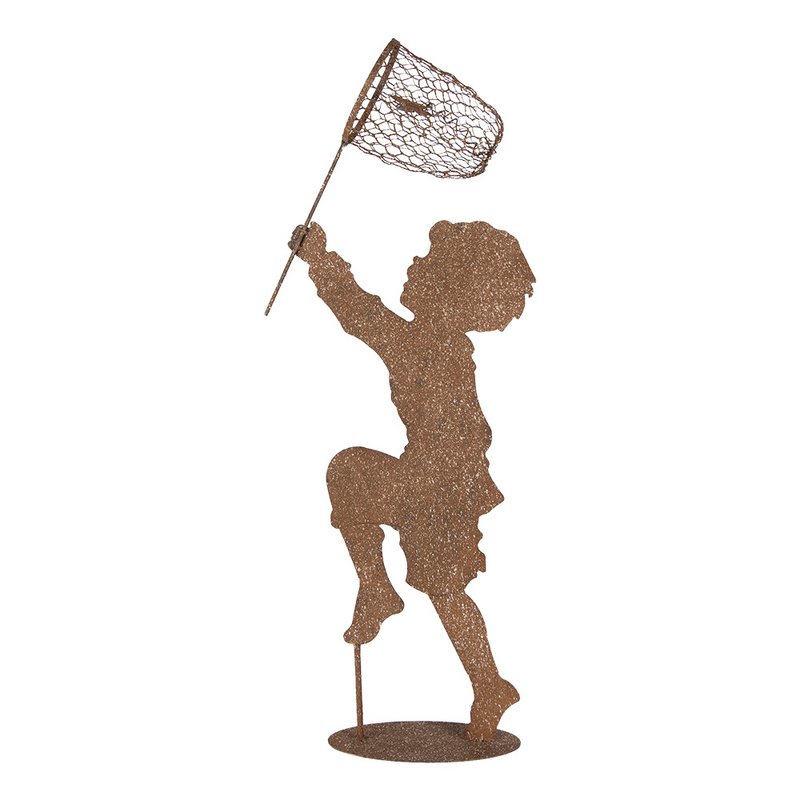 Dekoration Bild Kind 33x13x88 cm Brown Metall