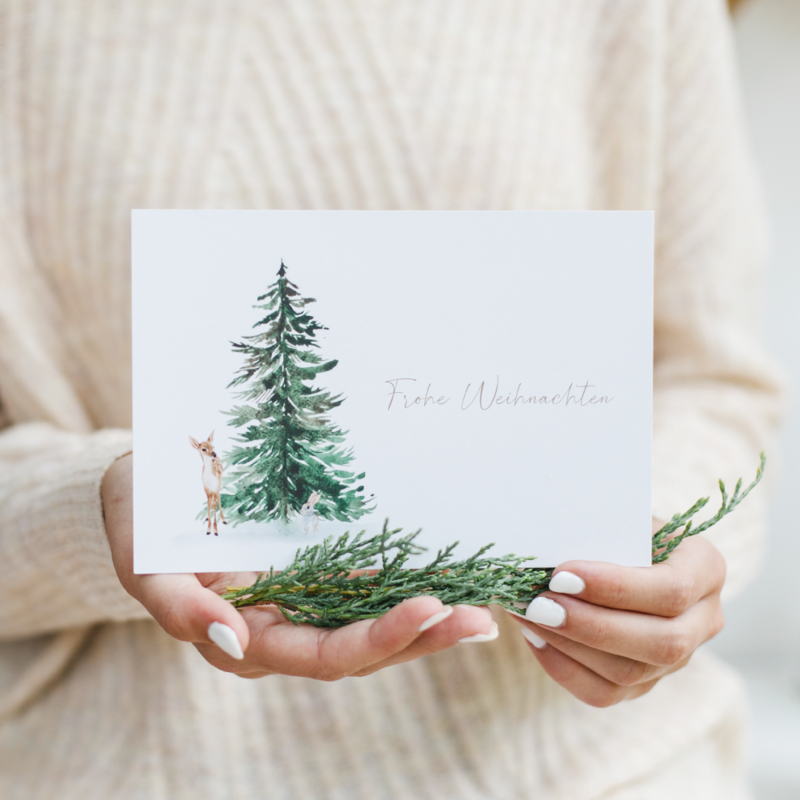 Postkarte "Frohe Weihnachten"