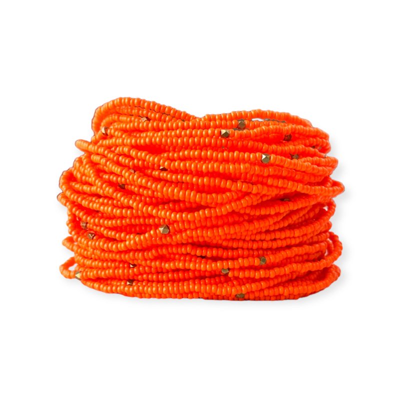 Masai Perlenarmband Signalorange