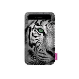 Tiger smartphone etui i grå filt Bertoni