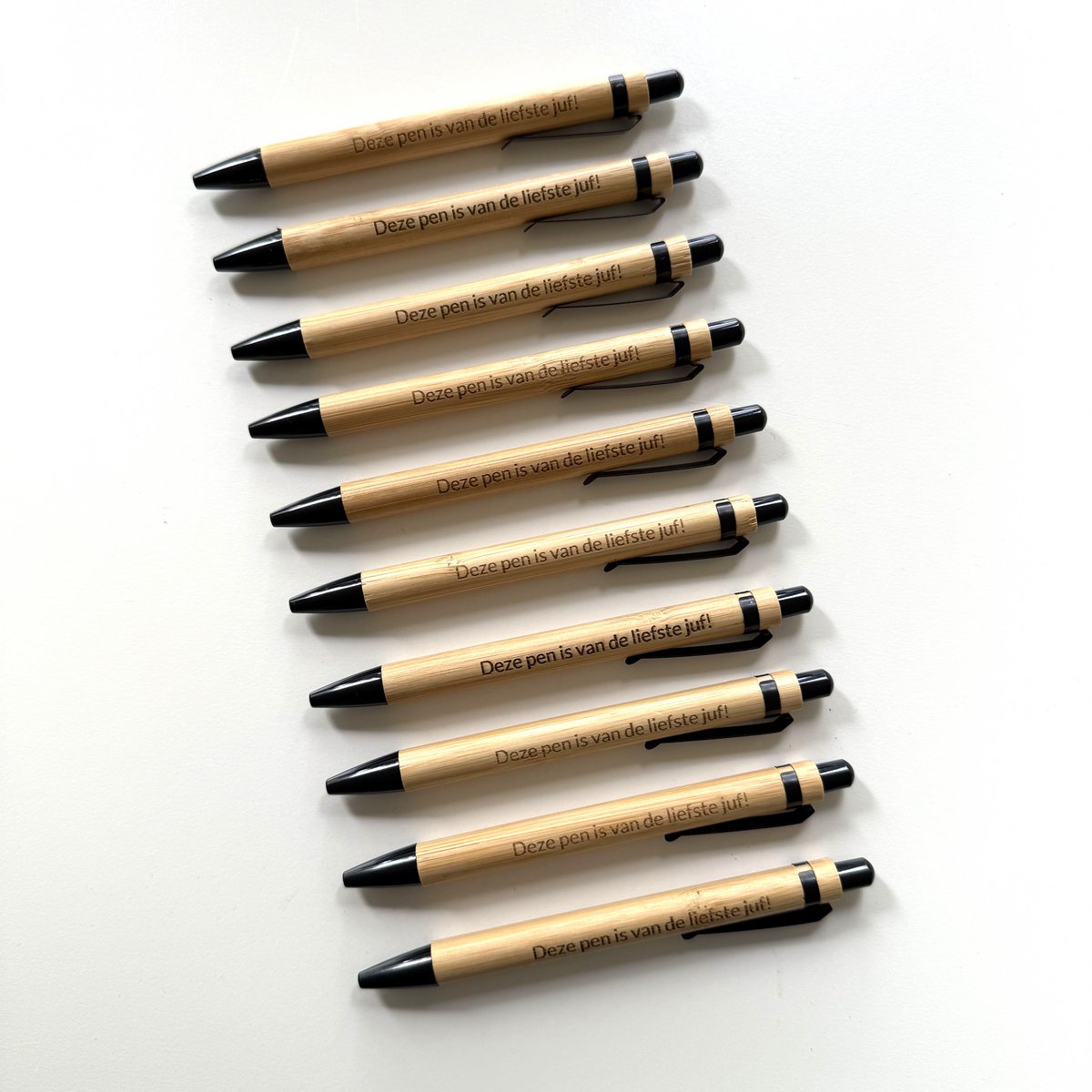 Wooden bamboo pens "This pen is of the sweetest teacher!"