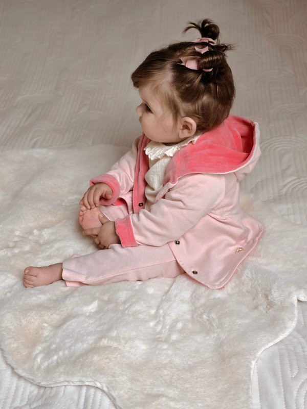 Little Chiq Baby Velor Jacket – Reversible & Ultra-Soft – Exclusive Baby Fashion