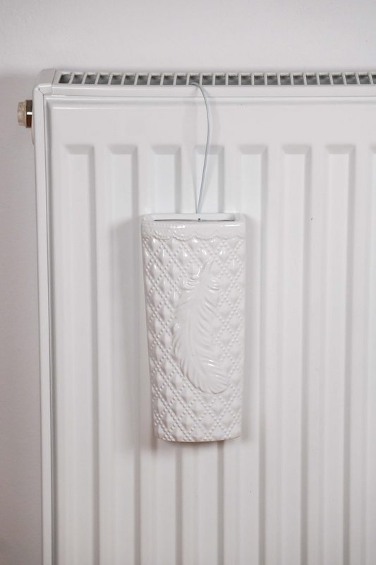 Umidificatore in ceramica piuma bianca Isabelle Rose