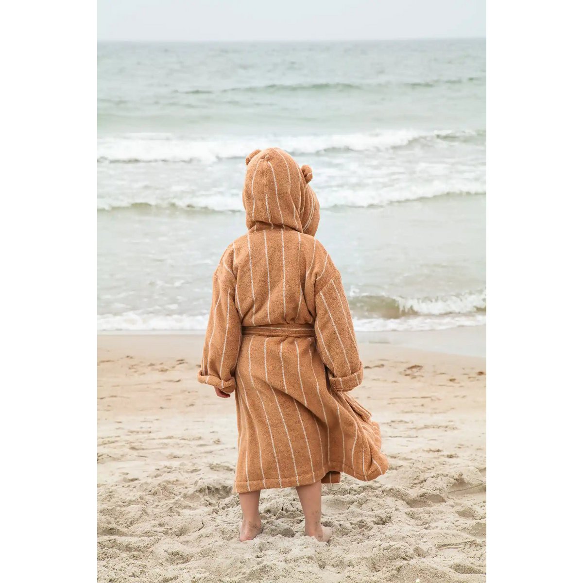 Neunest 100% Cotton Kids Bathrobe - Off White