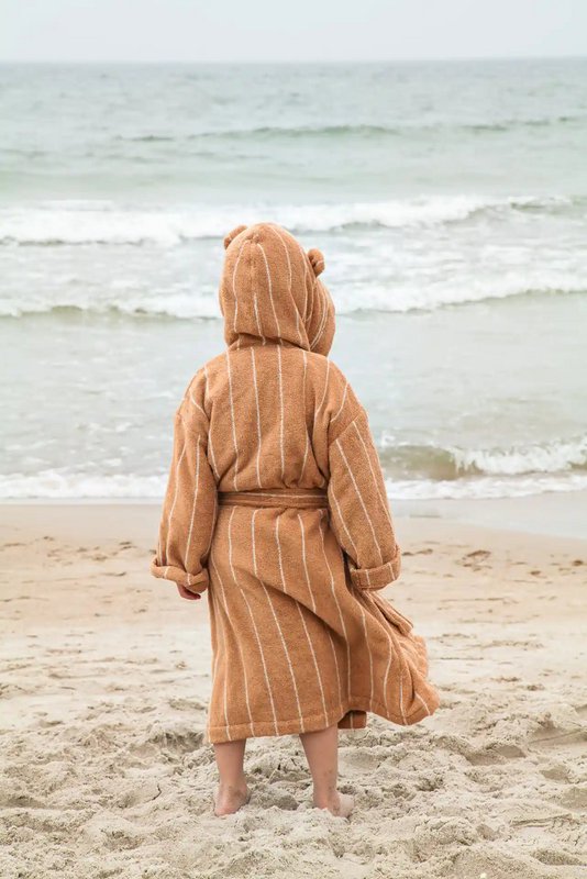 Neunest 100% Cotton Kids Bathrobe - Off White
