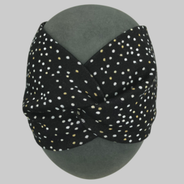 Headband points dots ponte jersey