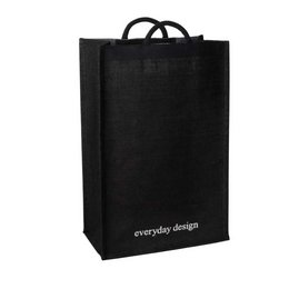 XL-jute taske sort