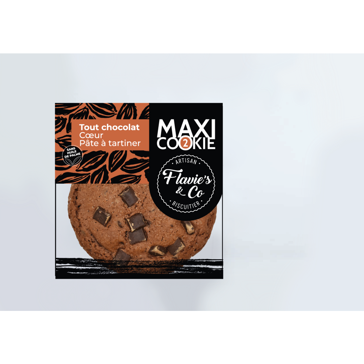 Maxi Cookie geheel chocolade – hartjespread