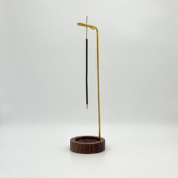 en solskinsdag hængende røgelsesholder guld - røgelsesholder - træ - guld - messing