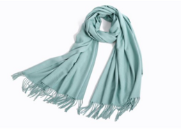 Pashmina tørklæde mørk mynte grøn