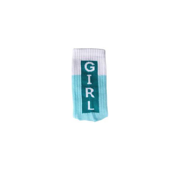 GIRL POWER BLUE SOCKS for Kids