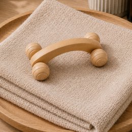 Wooden Massage Wheel - Anti Cellulite Draining Roller Massager - Natural Wood Massage Wheel - Manual Massager