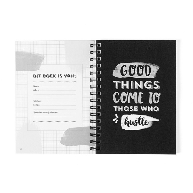 Budget Planner Cash Book A5 // Black and White Household Booklet