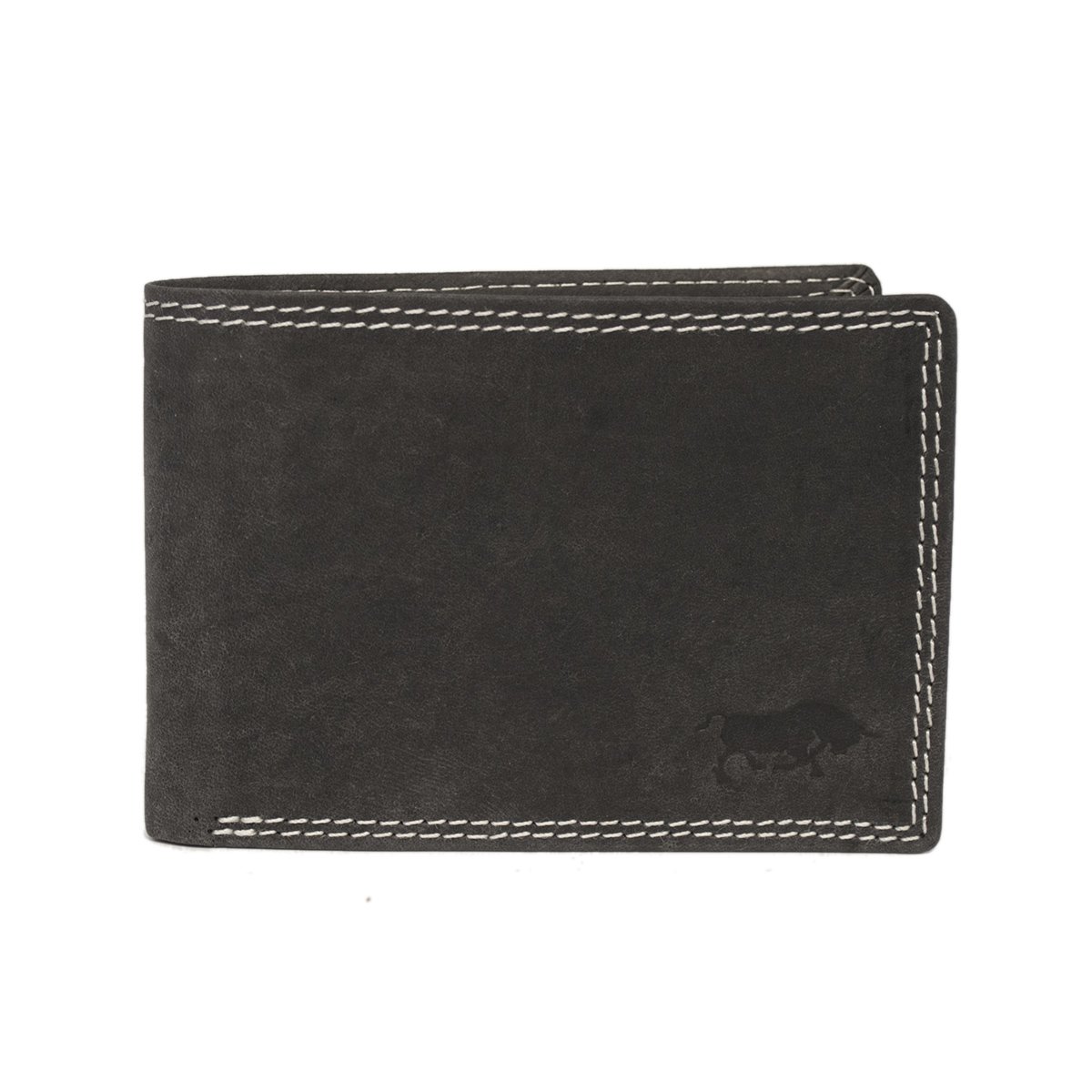 Portefeuille Billfold Homme En Cuir Noir