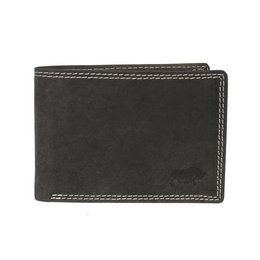 Billfold pung til mænd i sort læder