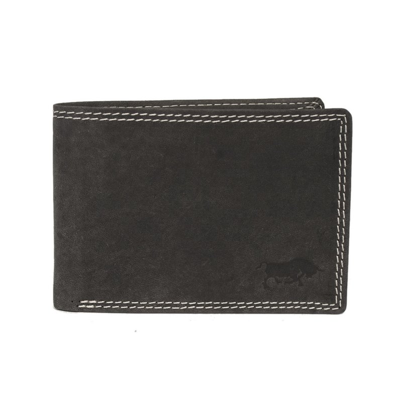 Billfold pung til mænd i sort læder