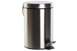 STAINLESS STEEL TRASH BIN 17X22X26 3L, MATT SILVER PB207634